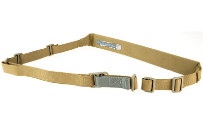 Blue Force Gear Vickers Sling -  Padded -  2-Point Combat Sling -  Black -  Molded Acetal Adjuster -  No Quick Release -  Attached with TriGlide instead of Loop Lock Atomic Defense