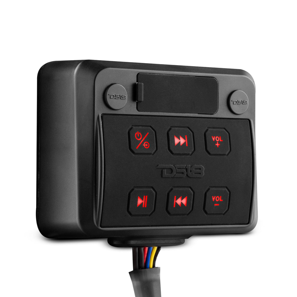 Marine And Powersports Waterproof Receiver Enclosure with Bluetooth, AUX Input, USB Player and Controls DS18