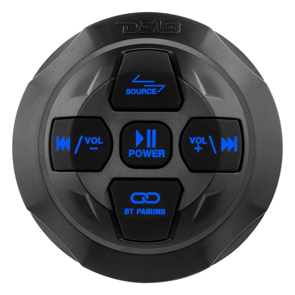 Marine And Powersports Waterproof Bluetooth Audio Receiver With Controls and Microphone DS18