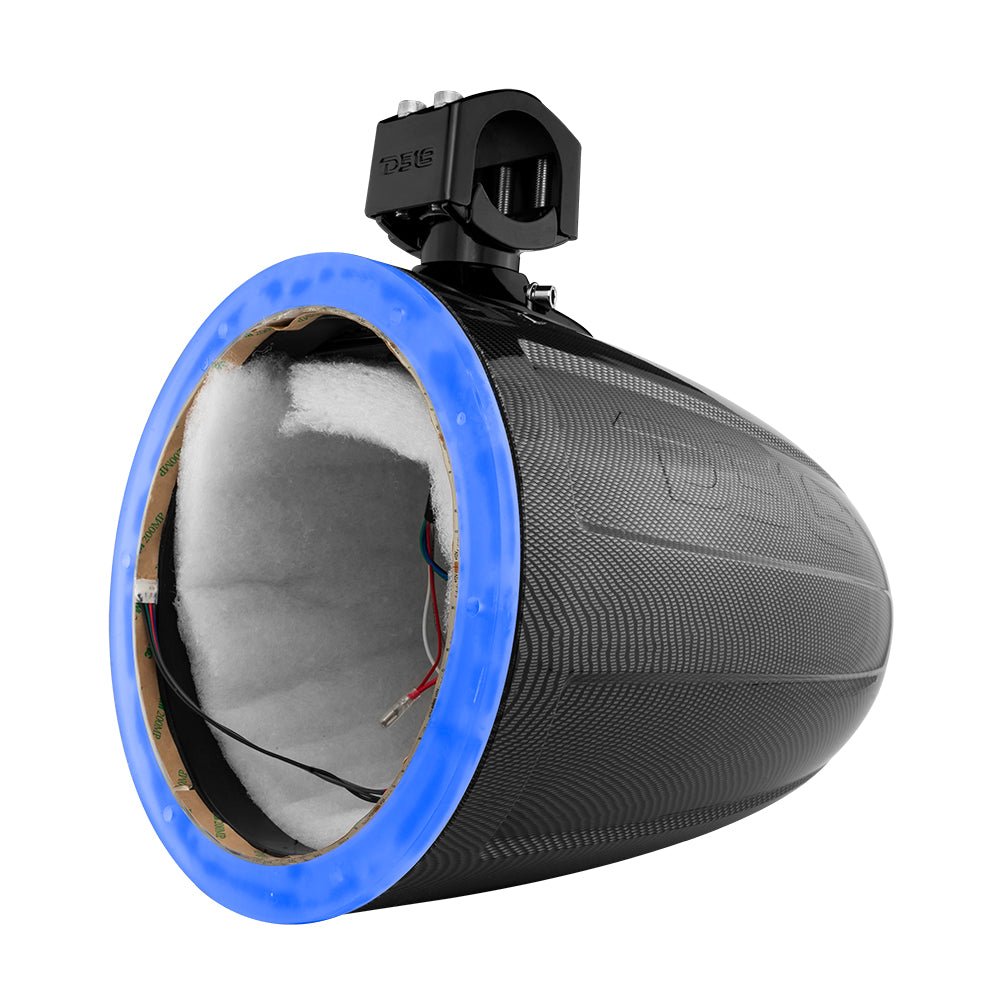 NXL 10" Marine and Powersports Empty Tower LED RGB Lights -Black Carbon Fiber DS18