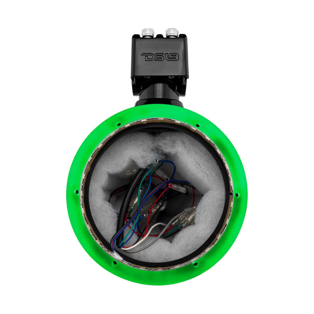 NXL 6.5" Marine and Powersports Empty Tower LED RGB Lights -Black Carbon Fiber DS18