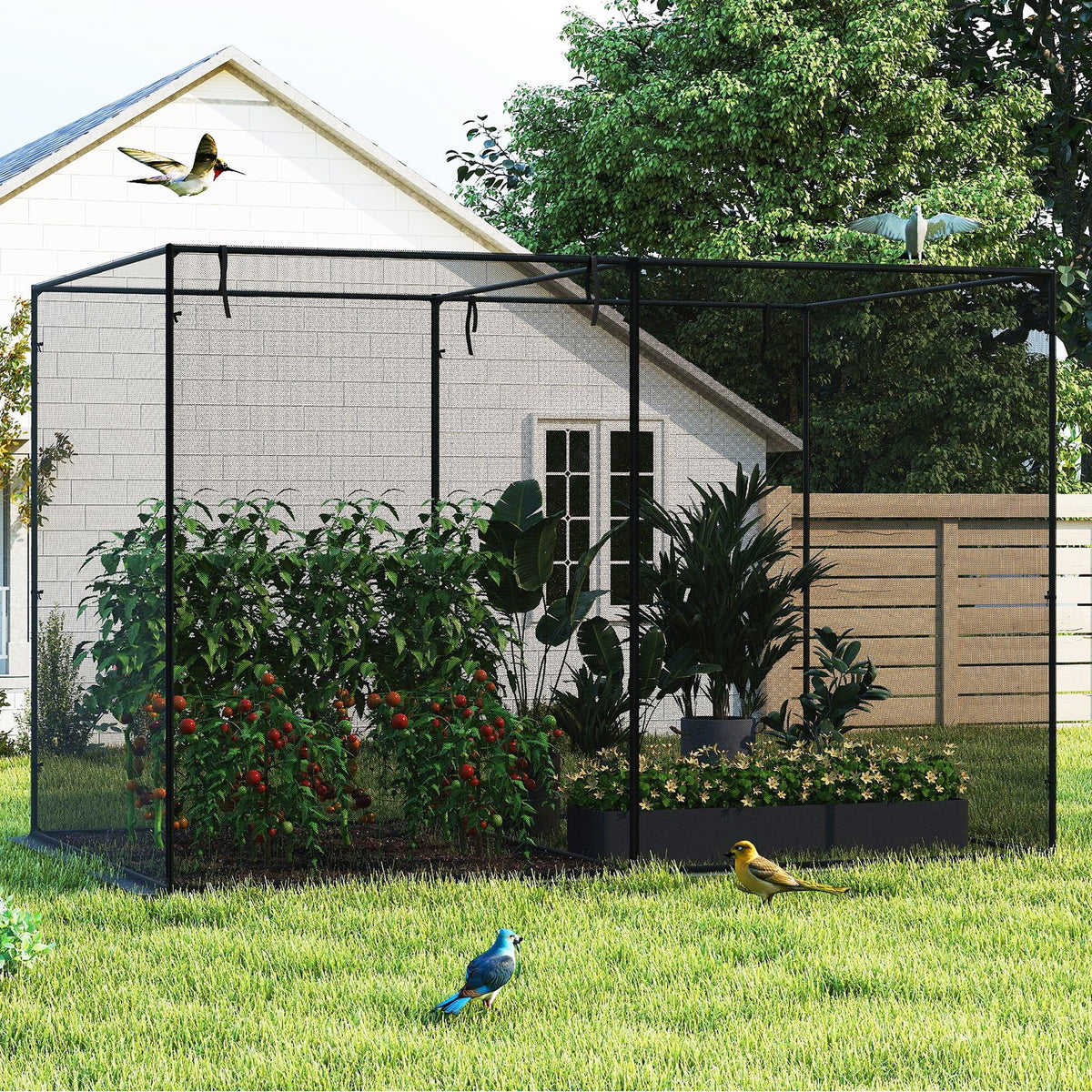 Crop Cages with 6 Ground Nails for Garden Plant