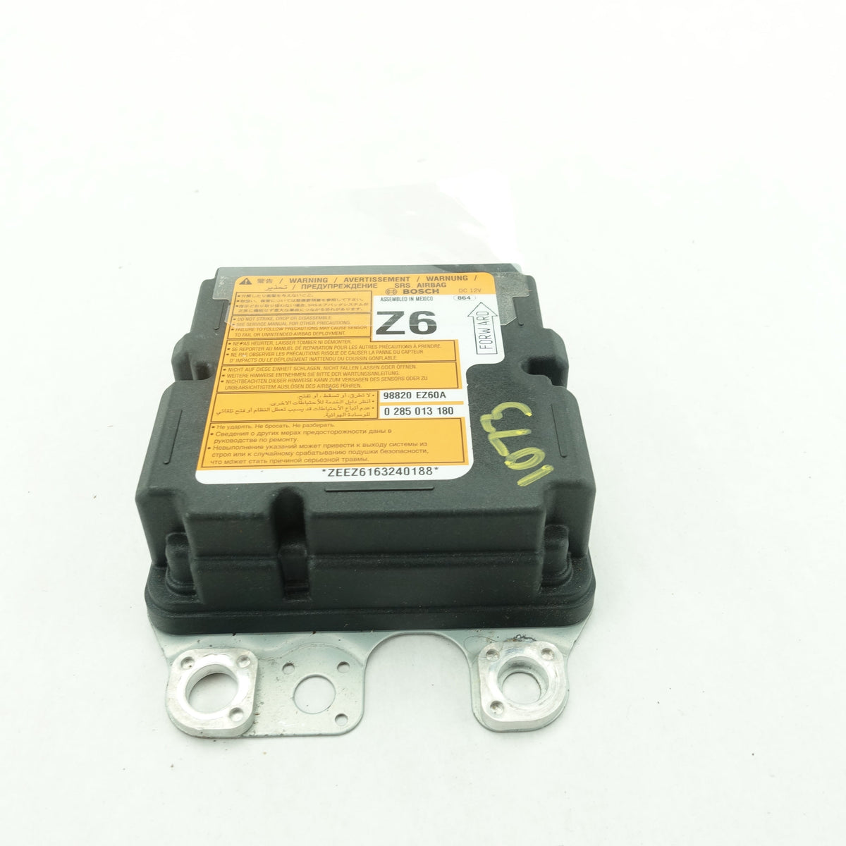 2016 2017 Nissan Titan XD 5.0L Diesel Restraint Airbag Air Bag Control Module Computer