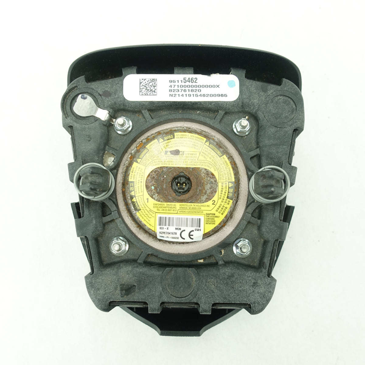 2013 2014 2015 2016 Chevy Cruze Steering Wheel Airbag Air Bag Black