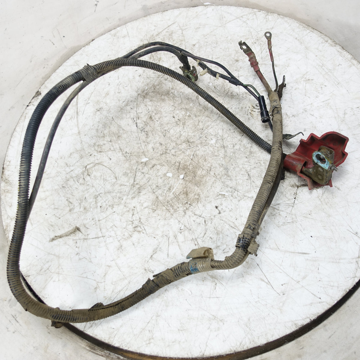 2009 Ford F550 6.8L V10 Positive Negative Battery Cable Wire