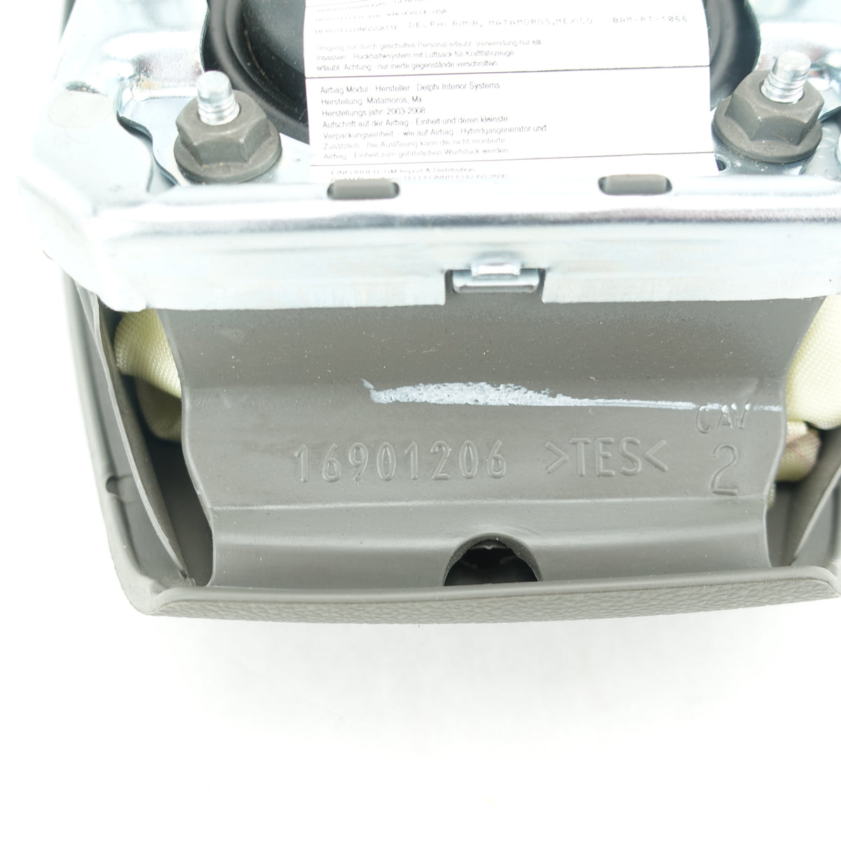 2007 2008 2009 2010 Silverado 2500 3500 Steering Wheel Driver Airbag Air Bag Gray (One Connector)