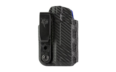 DeSantis Gunhide Slim-Tuk |  Inside Waistband Holster |  Fits Sig Sauer P365-XMACRO |  Ambidextrous |  Carbon Fiber Exterior Finish |  Blue Kydex Interior Atomic Defense