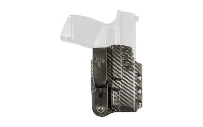 DeSantis Gunhide Slim-Tuk |  Inside Waistband Holster |  Fits Sig Sauer P365-XMACRO |  Ambidextrous |  Carbon Fiber Exterior Finish |  Blue Kydex Interior Atomic Defense