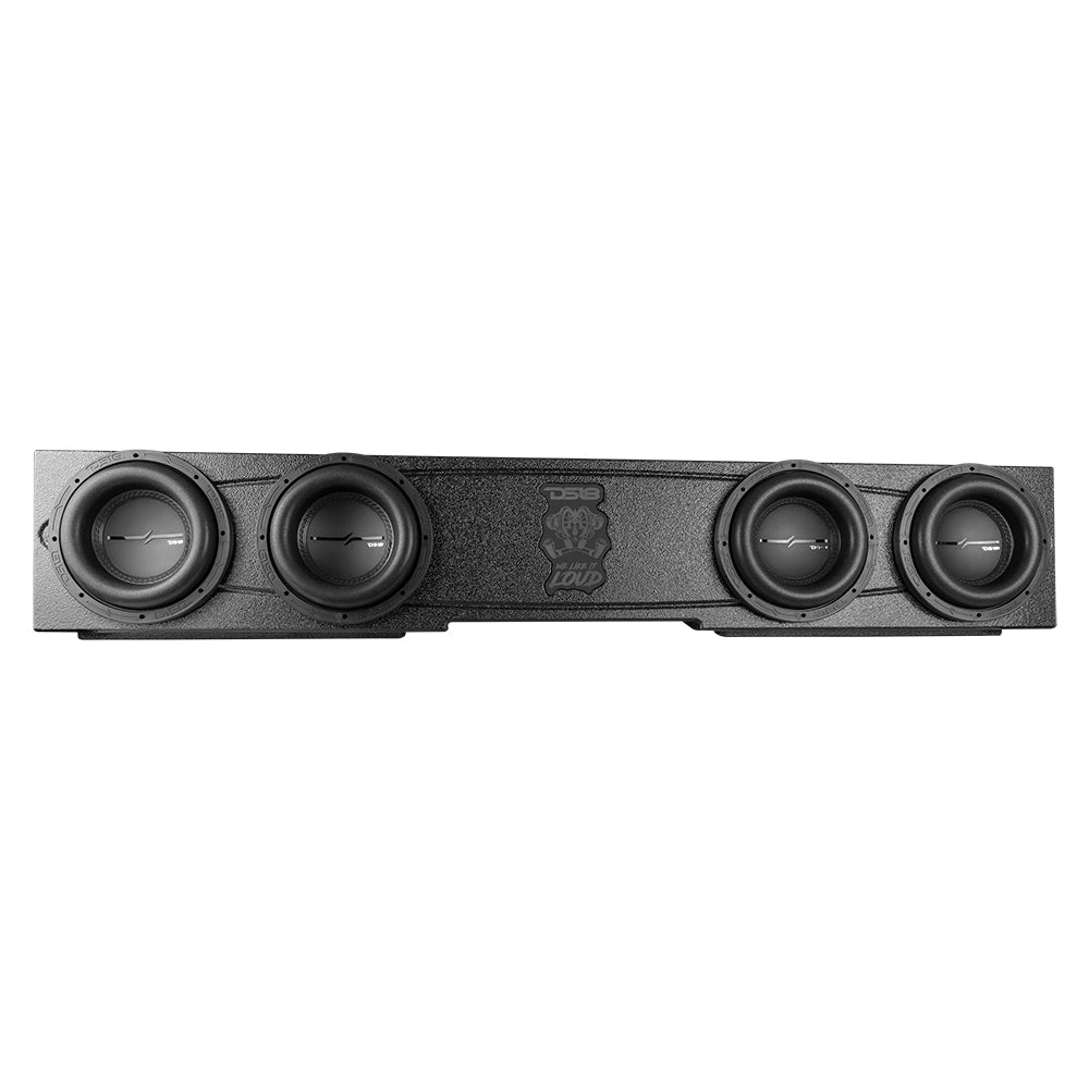 Quad 8" Ported Subwoofer Enclosure For CHEVY Silverado and GMC Sierra Crew Cab 4 Door 14-18 DS18