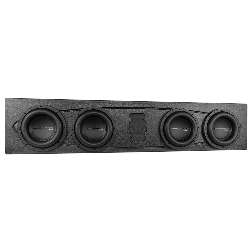 Quad 8" Ported Subwoofer Enclosure For DODGE 4 Door Crew Cab 19-23 DS18