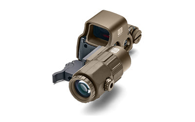 EOTECH EXPS3-0 Holographic Sight -  Red 68 MOA Ring with 1 MOA Dot Reticle -  Night Vision Compatible -  Side Button Controls -  Quick Disconnect Mount -  Includes G33 3X Magnifier -  Matte Finish -  Tan Atomic Defense