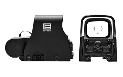 EOTECH  -  Holographic Sight -  Night Vision Compatible -  Red DCR Reticle -  68 MOA Outer Reticle with 1 MOA Dot -  Matte Finish -  Black -  Rear Buttons -  Includes CR123A Battery XPS3-DCR Atomic Defense