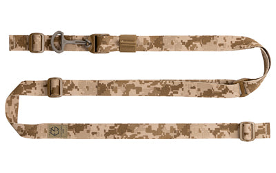 Edgar Sherman Design ESD Sling |  2-Point Combat Sling |  1" Webbing |  Polymer Hardware |  Matte Finish |  AOR1 Desert Digital Atomic Defense