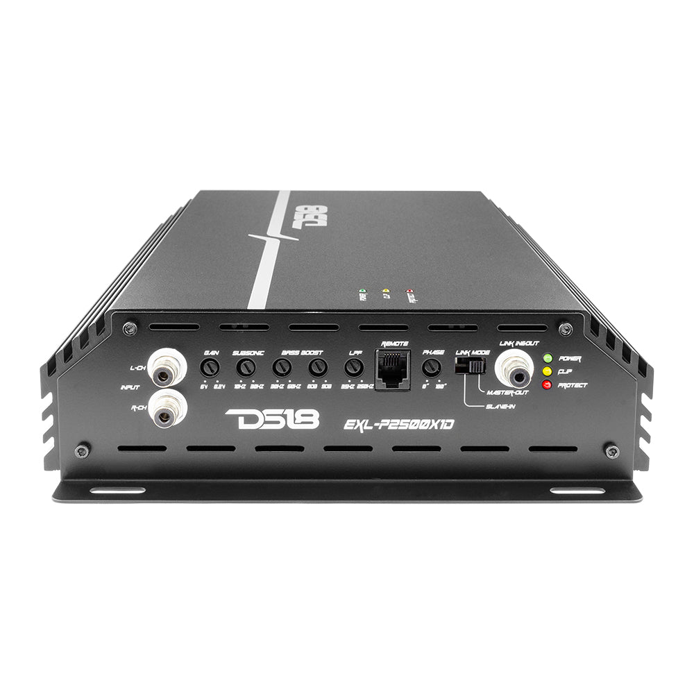 EXL 1-Channel Class D Amplifier 2500 Watts Rms @ 1-Ohm Made In Korea DS18