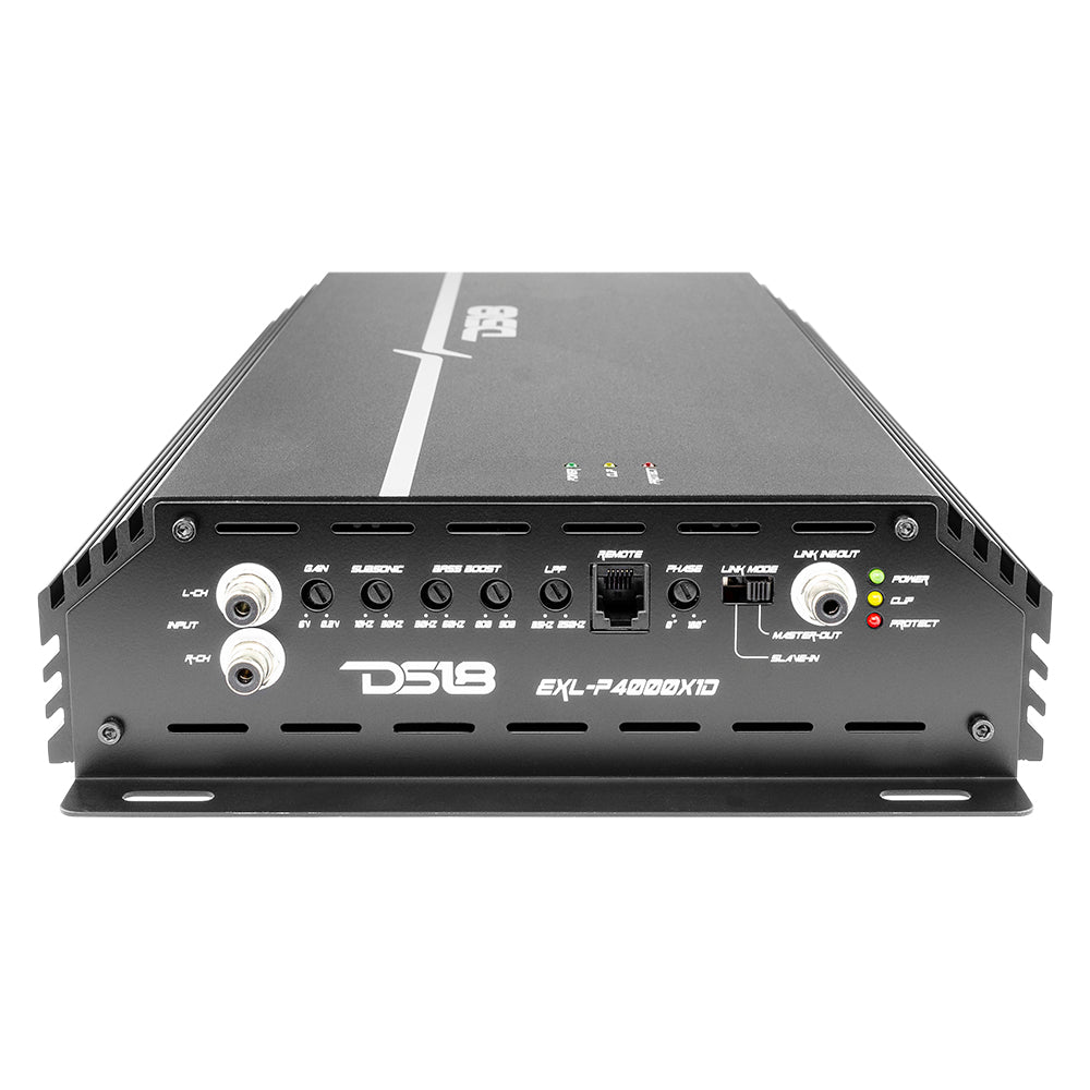 EXL 1-Channel Class D Amplifier 4000 Watts Rms @ 1-Ohm Made In Korea DS18