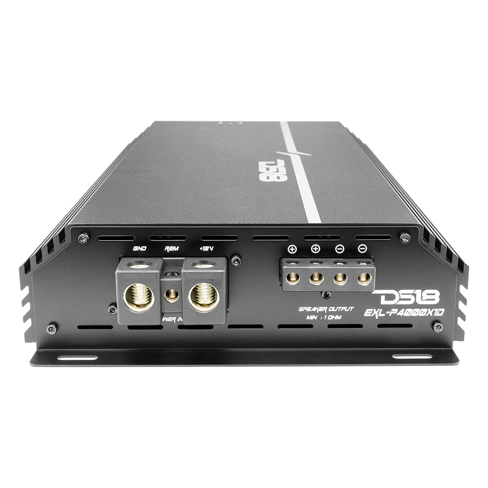 EXL 1-Channel Class D Amplifier 4000 Watts Rms @ 1-Ohm Made In Korea DS18