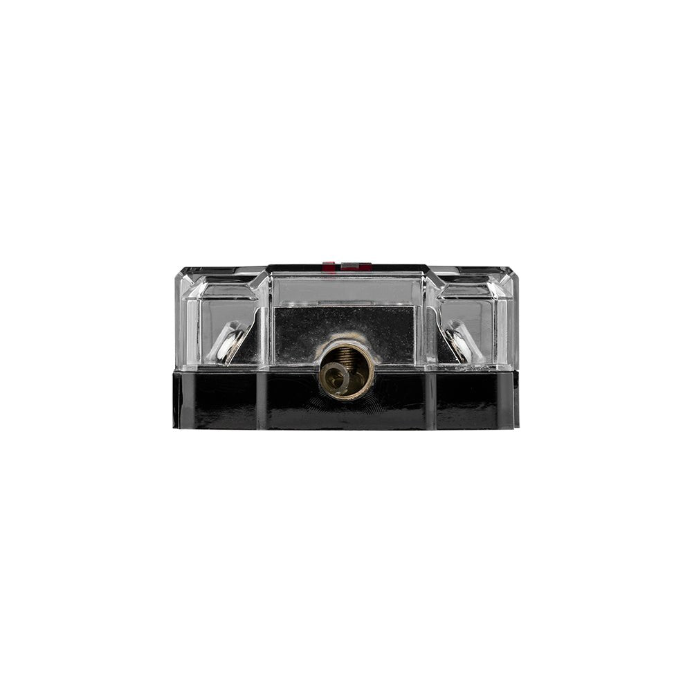 DS18 FDG1224AFS-80A ANL Fuse Holder and Distribution Block 0GA In - 2x4GA Out with Voltmeter DS18