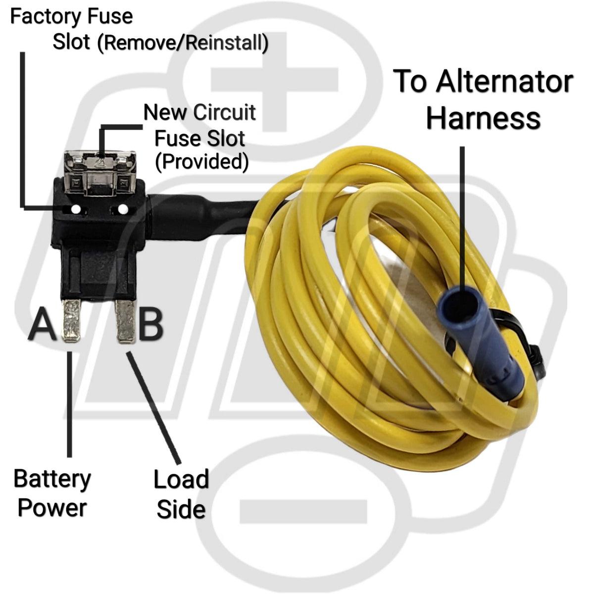 Mechman FT101 MINI Fuse Tap - Includes 2 Amp Fuse and 4ft Wire Extension