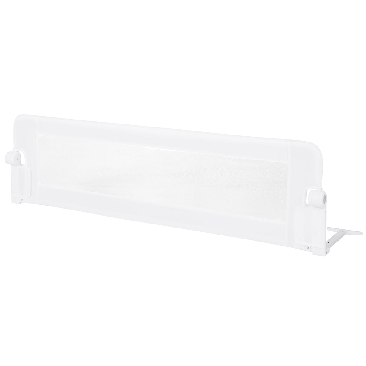 60-Inch Foldable Bed Rail Swing Down Baby Bed Guard Rail with Adjustable Safety Strap