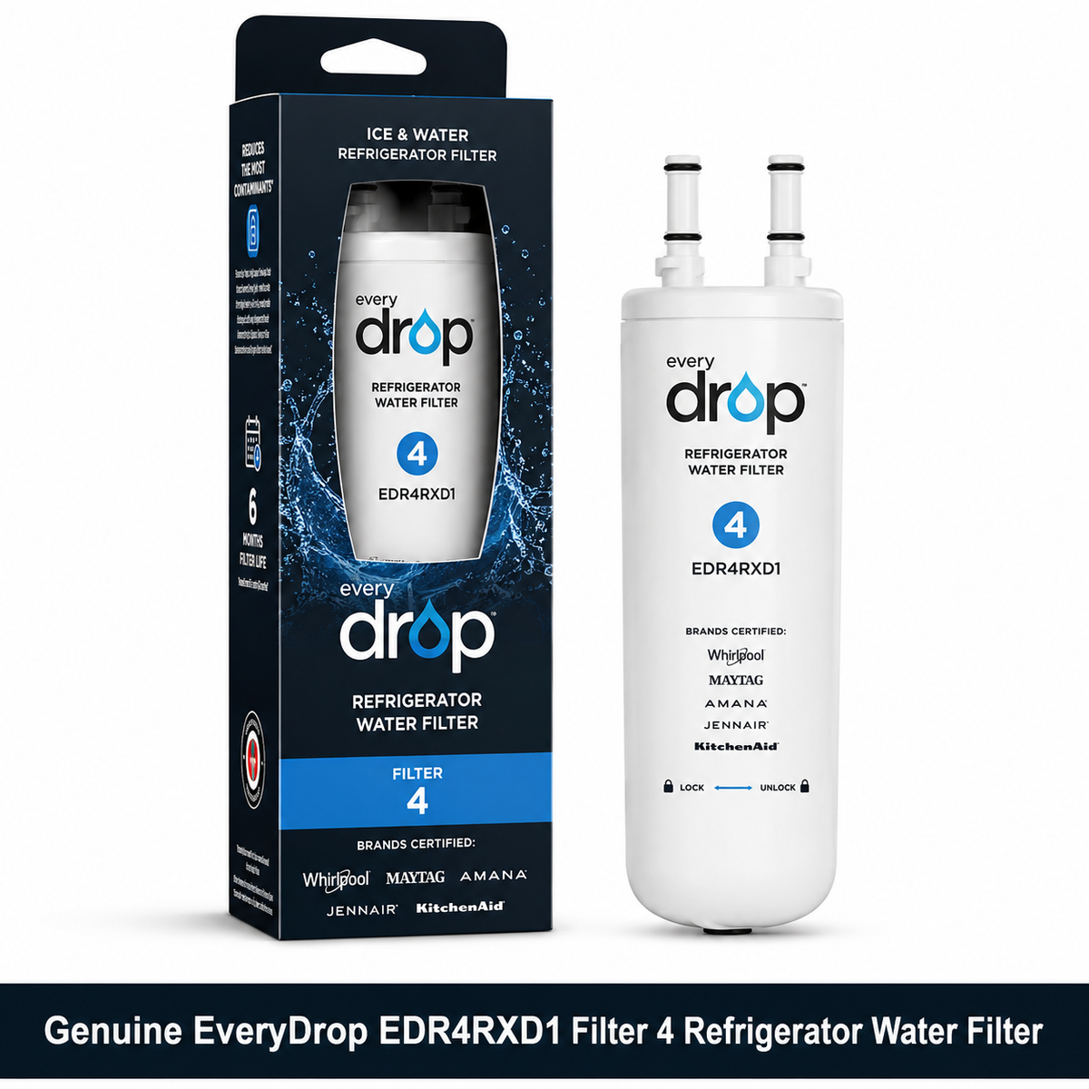 Compatible Replacement for EveryDrop EDR4RXD1 Filter 4