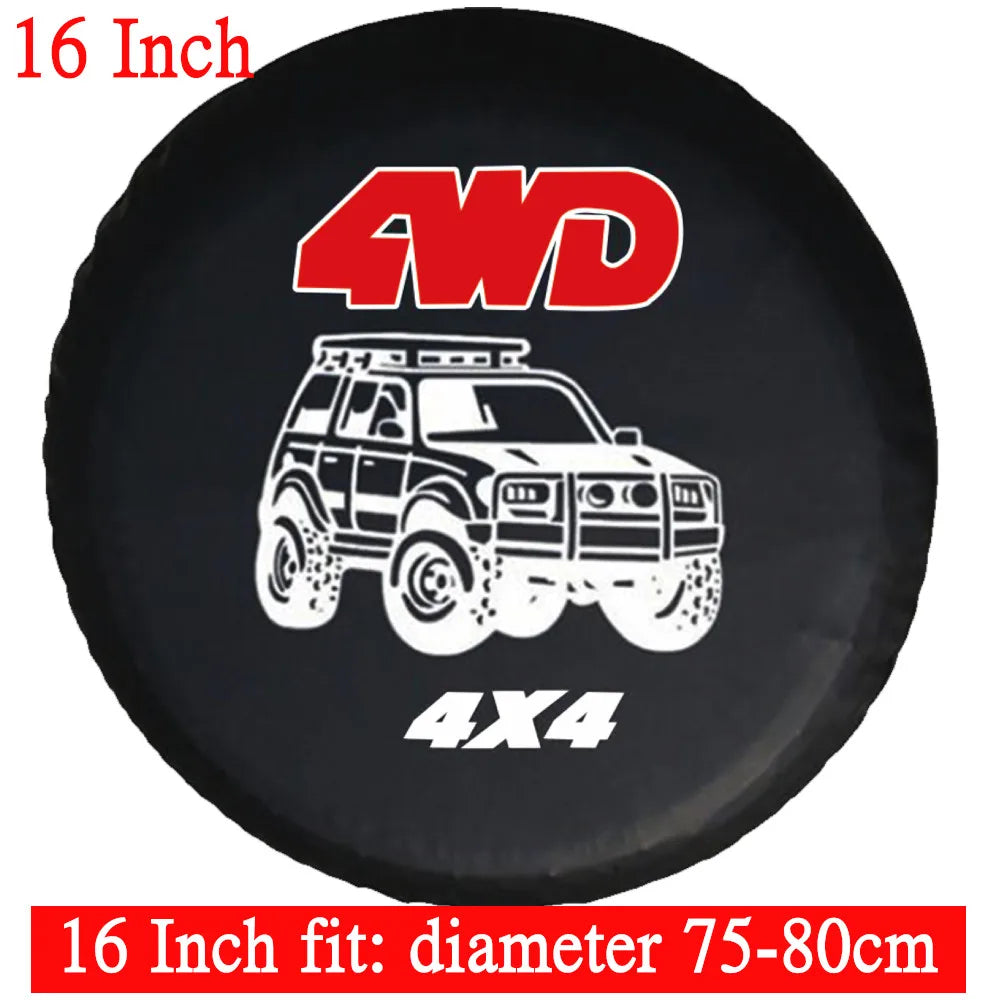 Auto Car Spare Wheel Cover | PVC Tire Protector for 14 15 16 Inch SUV MyPetiteCar.com