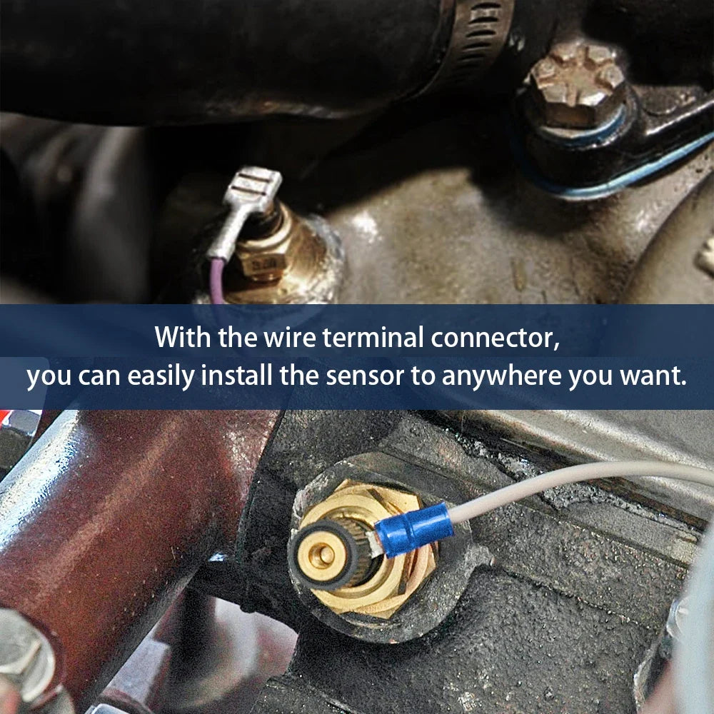 2 Pieces 12V 1/8 NPT Racing Car Oil Temp Sensor | Water Temperature Sensor Gauge TSU01 MyPetiteCar.com