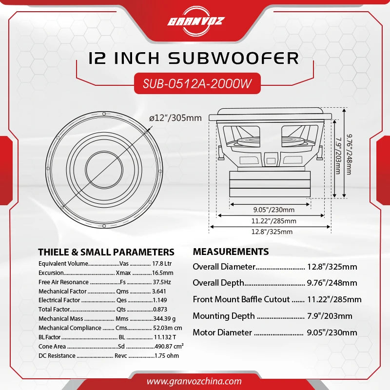 12-Inch Car Subwoofer Bestbuyback