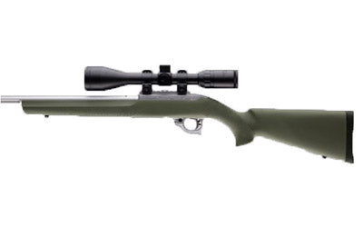 Hogue OverMolded Rubber Stock |  Fits Ruger 10/22 |  .920" Diameter Barrel |  Olive Drab Green Atomic Defense