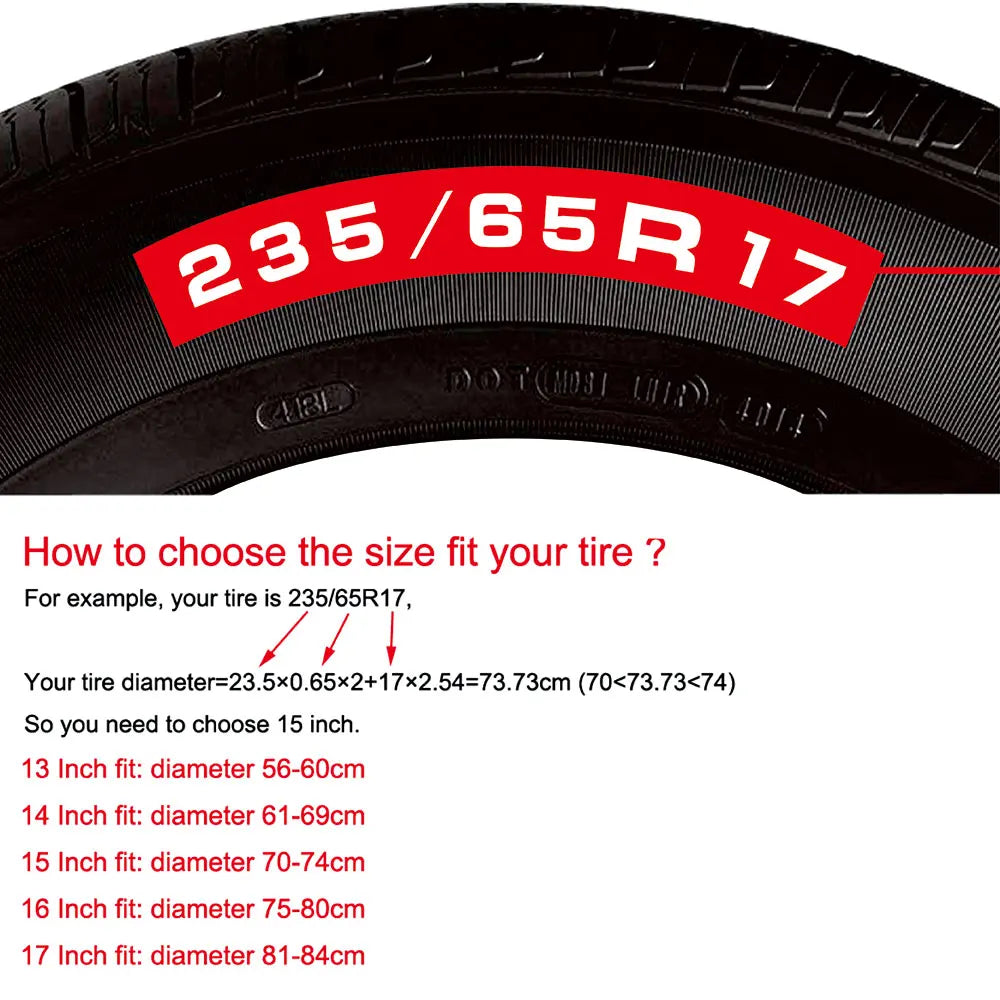 Auto Car Spare Wheel Cover | PVC Tire Protector for 14 15 16 Inch SUV MyPetiteCar.com