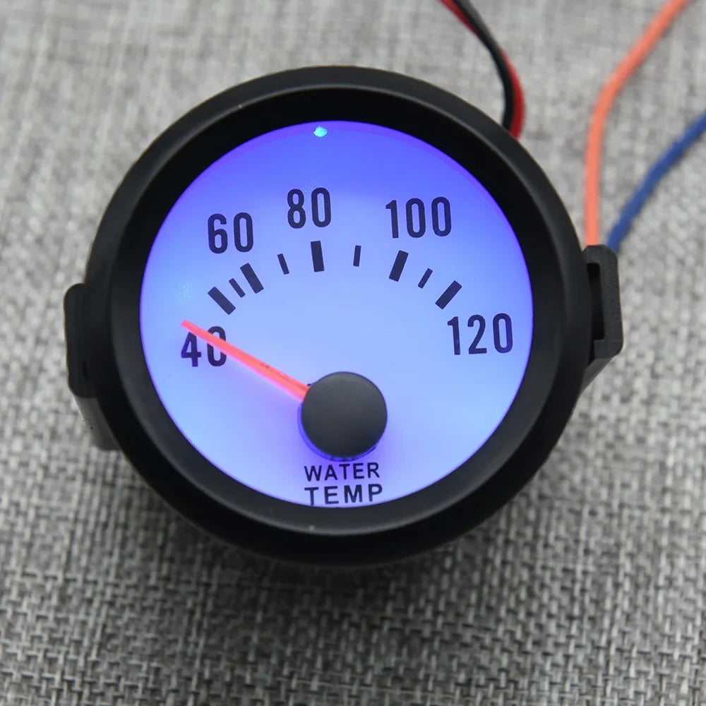 52mm Blue LED Water Temp Gauge | Universal Racing Radiator Sensor Kit MyPetiteCar.com