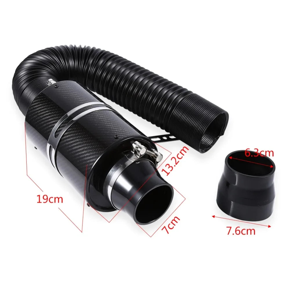 PQY Universal Racing Cold Air Intake Kit | Carbon Fiber Induction System MyPetiteCar.com