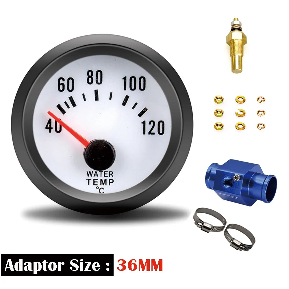 52mm Blue LED Water Temp Gauge | Universal Racing Radiator Sensor Kit MyPetiteCar.com