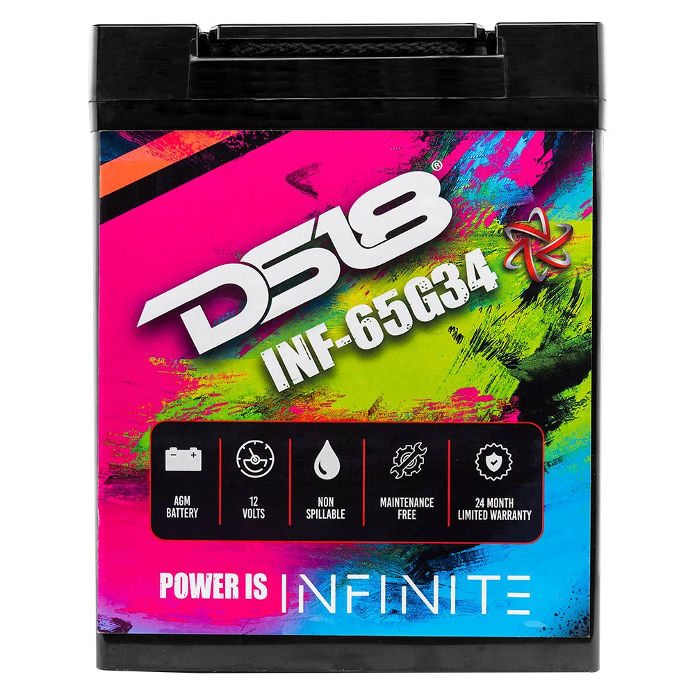 INFINITE 65 AH AGM Group 34 Power Cell 12 Volt Battery DS18