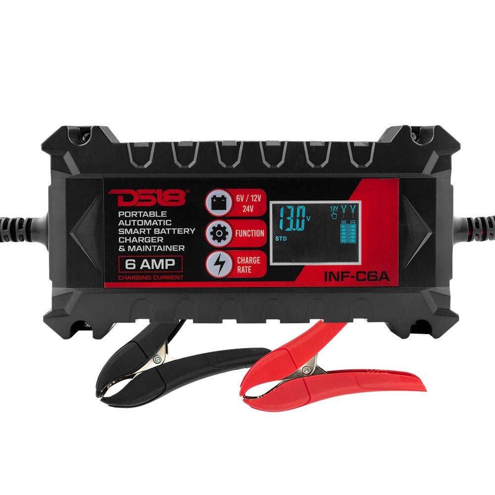 6 AMP Automatic Smart Lithium and AGM Car Battery Charger & Maintainer DS18