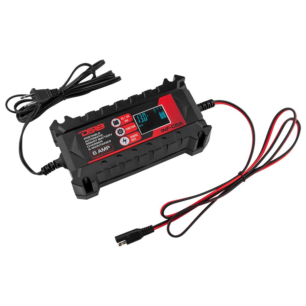 6 AMP Automatic Smart Lithium and AGM Car Battery Charger & Maintainer DS18