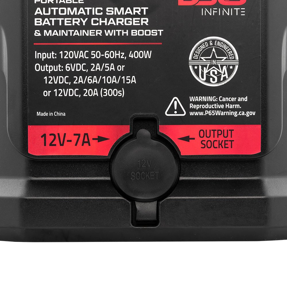15 AMP Automatic Smart Lithium and AGM Battery Charger, Maintainer and Jump Booster DS18