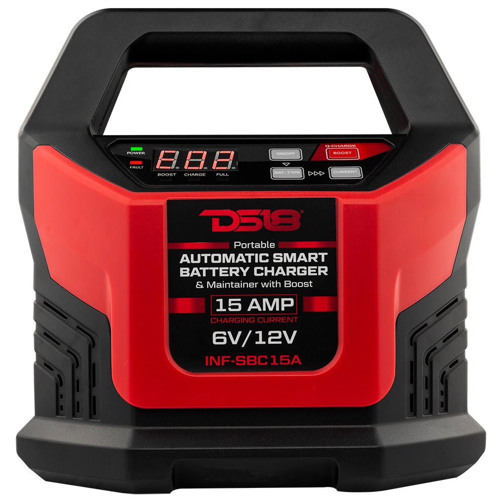 15 AMP Automatic Smart Lithium and AGM Battery Charger, Maintainer and Jump Booster DS18