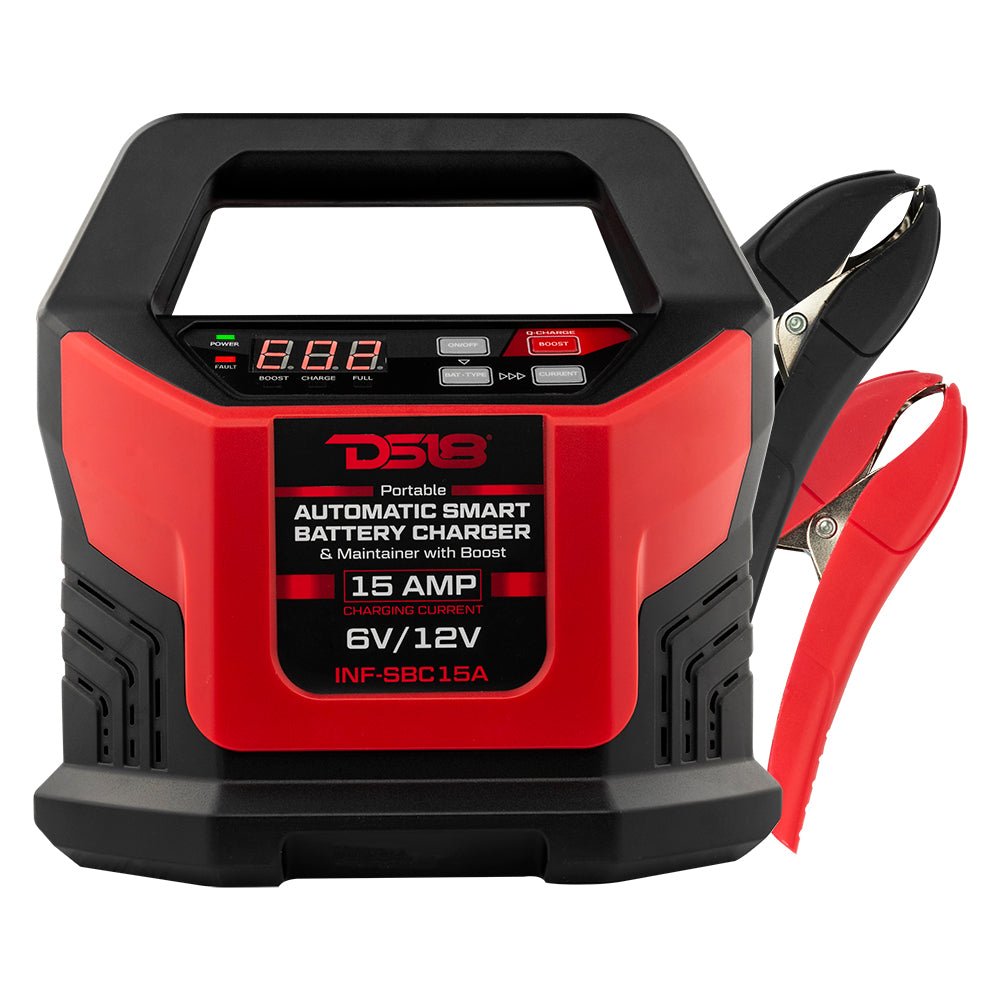 15 AMP Automatic Smart Lithium and AGM Battery Charger, Maintainer and Jump Booster DS18