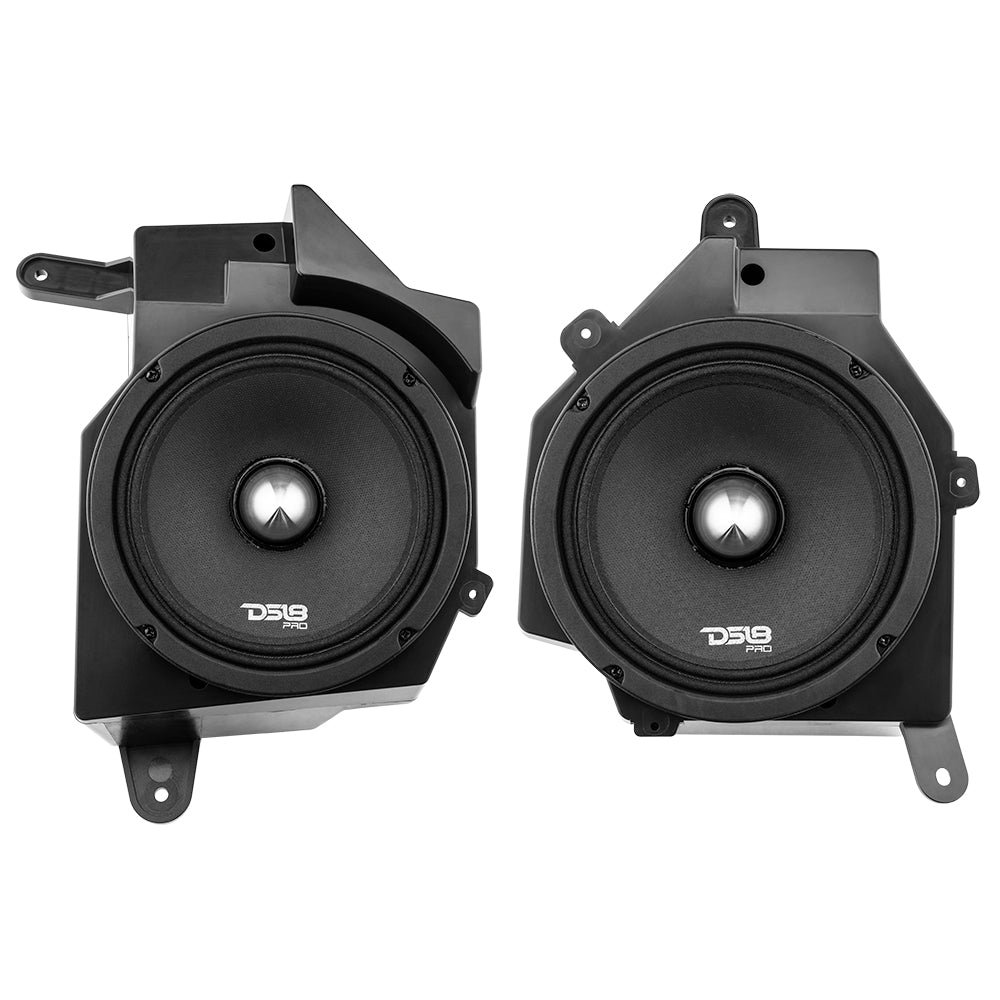 Jeep JL/JLU/JT Dash Enclosure – Loaded 6.5” Left & Right with PRO-FR6NEO, 225W RMS DS18