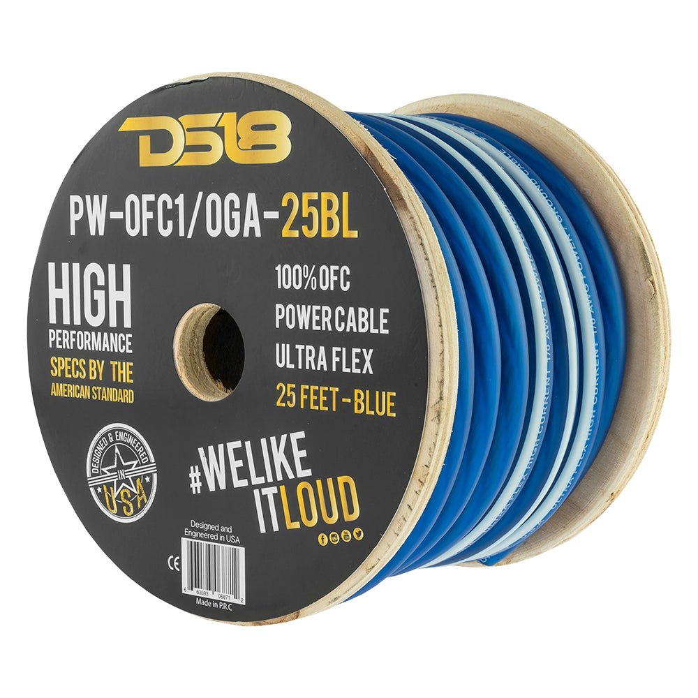 1/0-GA 100% OFC Ground, Power Cable, 25 Feet DS18