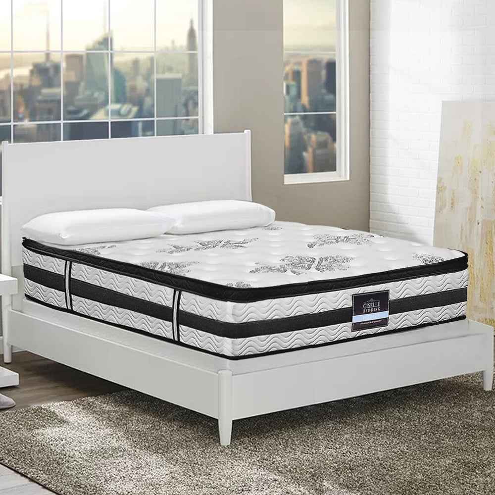 Giselle Bedding Algarve Euro Top Pocket Spring Mattress 34cm Thick –