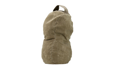 MDT Peanut |  Waxed Canvas |  Shooting Bag |  Sand Fill |  10"x3.5"x5" |  Army Duck Canvas Construction |  Grulla Atomic Defense
