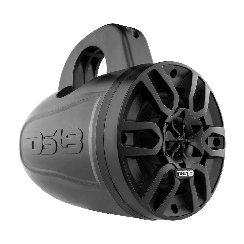 MP 4" Amplified With Bluetooth Wakeboard Tower Speakers 40 Watts Rms -Black DS18