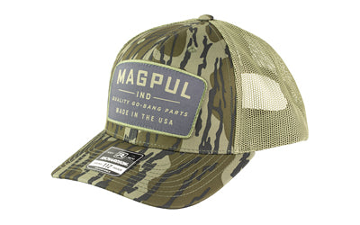 Magpul Industries Go Bang Trucker Hat |  Bottomland Camo |  Cotton/Polyester |  One Size Fits Most Atomic Defense
