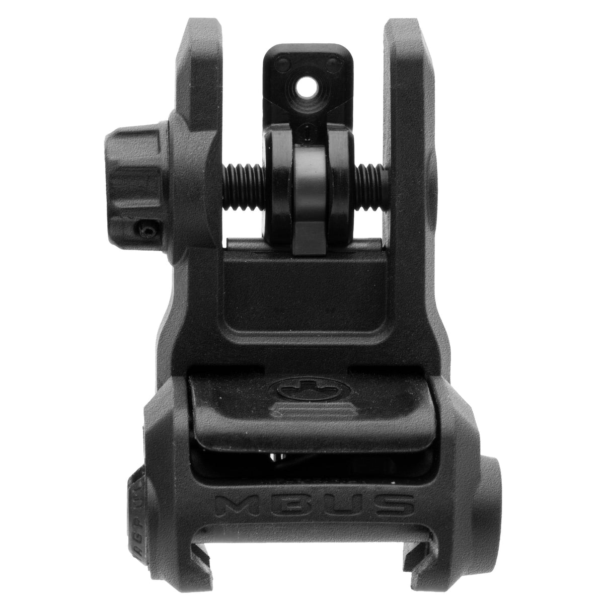 Magpul Industries MBUS 3 Back-Up Rear Sight |  Rapid-Select Rear Aperture System |  Ambidextrous Push-Button Deployment |  Fits Picatinny Rails |  Black Atomic Defense