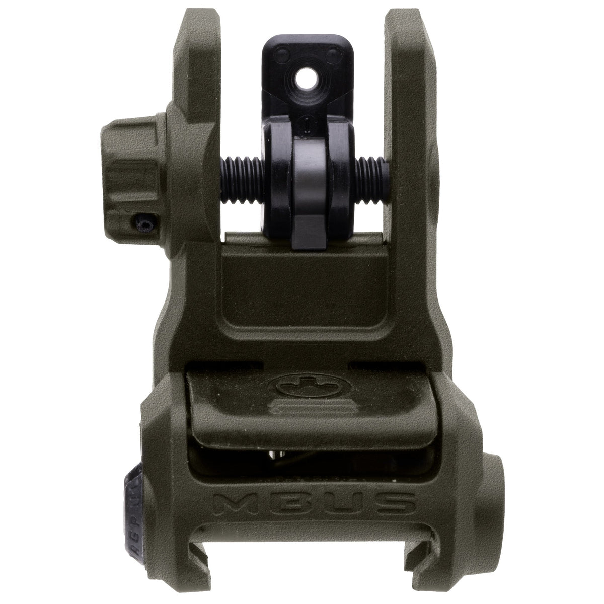 Magpul Industries MBUS 3 Back-Up Rear Sight |  Rapid-Select Rear Aperture System |  Ambidextrous Push-Button Deployment |  Fits Picatinny Rails |  Black Atomic Defense