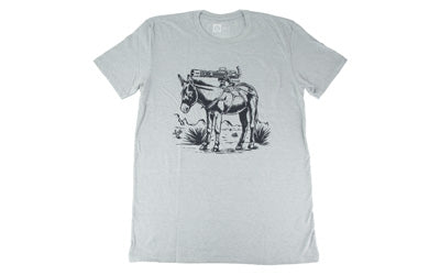 Magpul Industries Burro |  T-Shirt |  2X Large |  Cotton Polyester Blend |  Stone Gray Heather Atomic Defense
