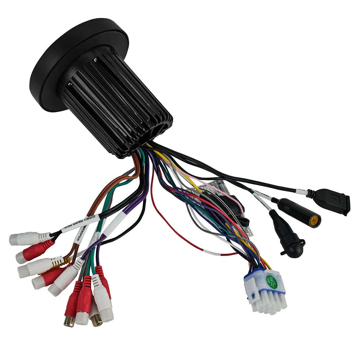 Marine and Powersports Headunit 3" Color TFT screen , 2 Zones, 4 volts Output, BT, RDS 4 X 50 Watts DS18