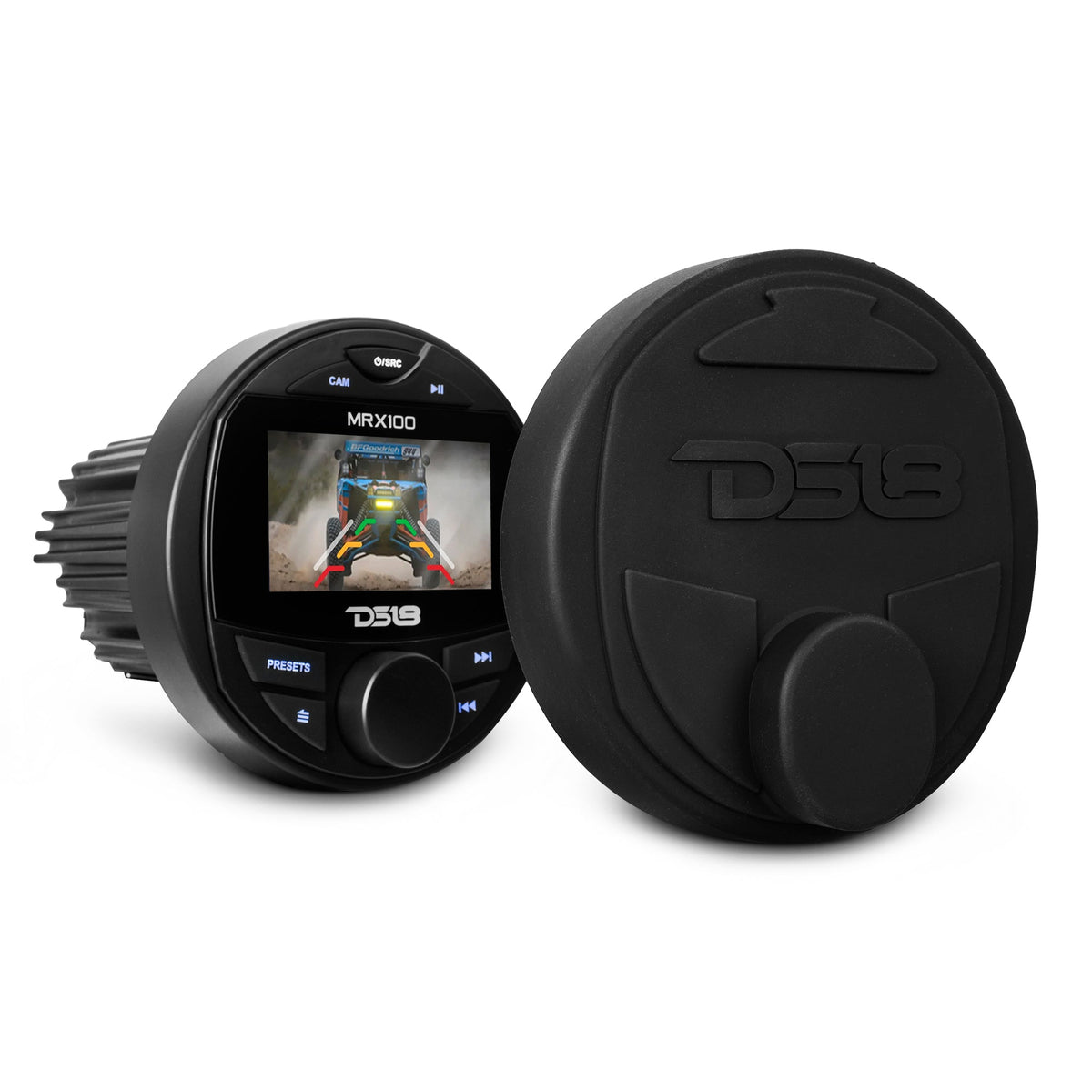 Marine and Powersports Headunit 3" Color TFT screen , 2 Zones, 4 volts Output, BT, RDS 4 X 50 Watts DS18