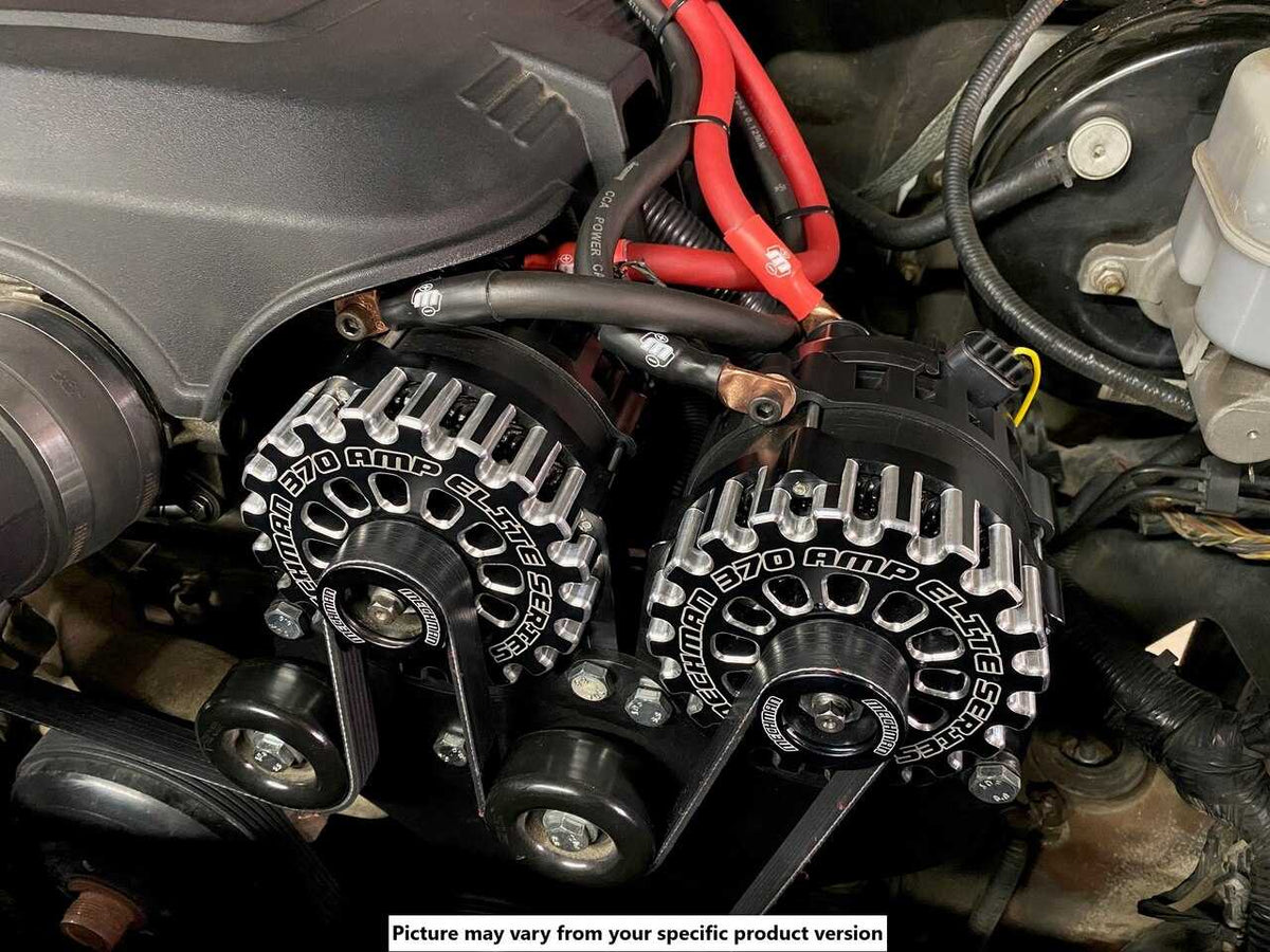 Mechman 800 Amp Black Dual Alternator Kit for 1999 - 2004 GM Trucks